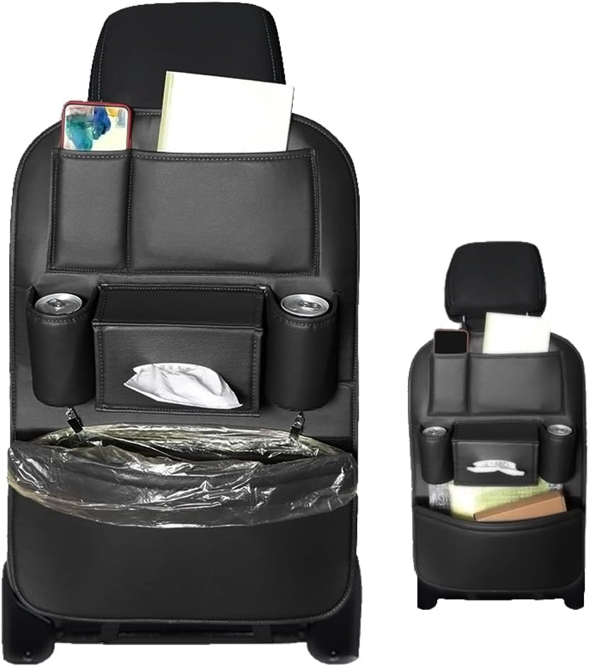 OtpOutopa 1PCS Car Backseat Organizer Seat Back Protectors Kick Mats Black