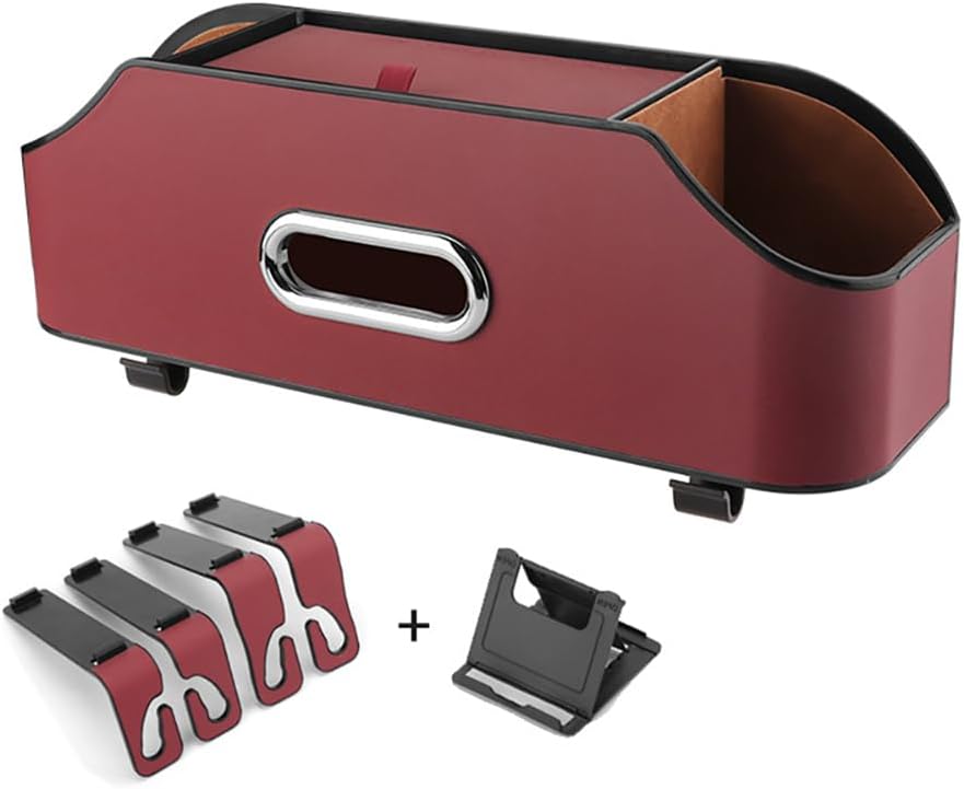 EastVita Car Seat Back Organizer with Cup Holder and Tissue Compartment