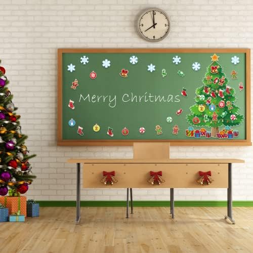 3ft Christmas Tree Bulletin Board Set with Cutouts and Glue Dots