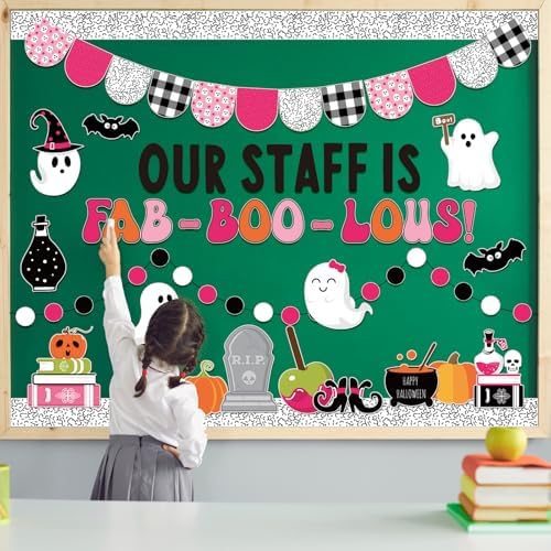 97Pcs Halloween Ghost Bulletin Board Decoration Set