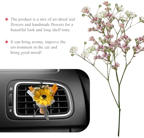 Mini Dried Flower Car Air Freshener with Clip 1