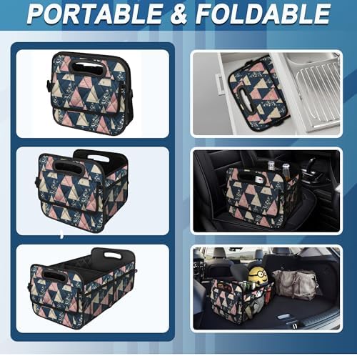 Deosk Trunk Organizer with 6 Big Pockets 50L Waterproof for Car SUV