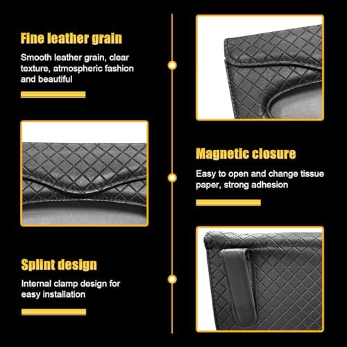 Sylvil Car Tissue Holder for Sun Visor and Seat Back