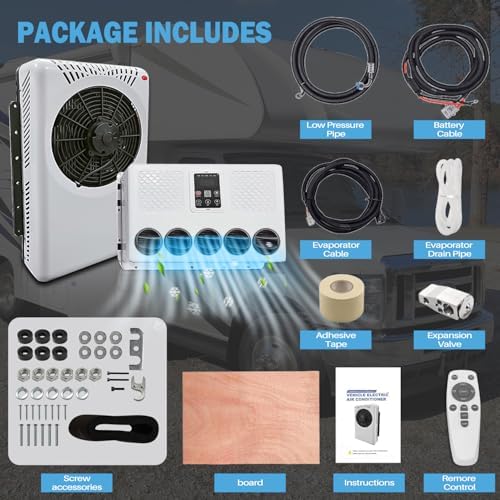 Mieligo 12V Mini Split Air Conditioner 8600BTU