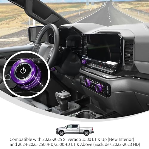 Linskip Purple Shift Knob Trim Kit for 2022-2025 Silverado