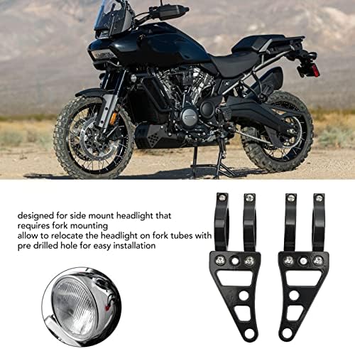 Keenso Fork Headlight Mount Bracket 2 Pcs Aluminum Alloy Holder Clamps