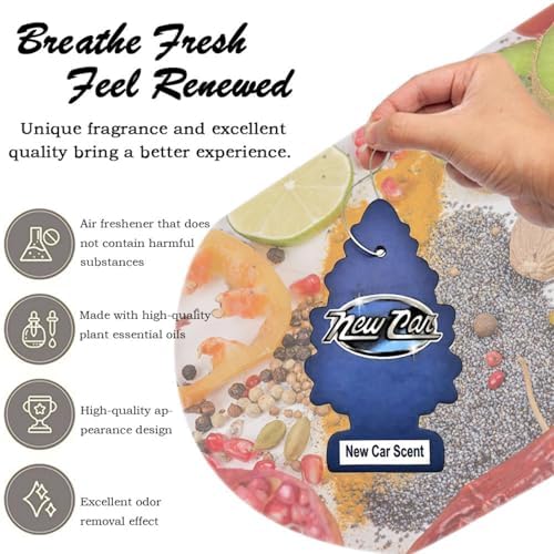 Natural Scented Tea Paper Car Air Freshener 8PCS