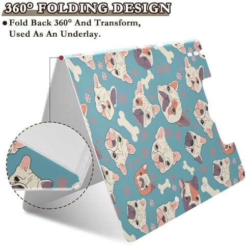French Bulldog A4 Foldable Clipboard Folder with 360 Degree Design