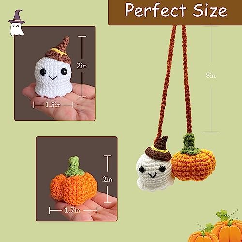 Crochet Car Mirror Halloween Accessories for Women and Teen