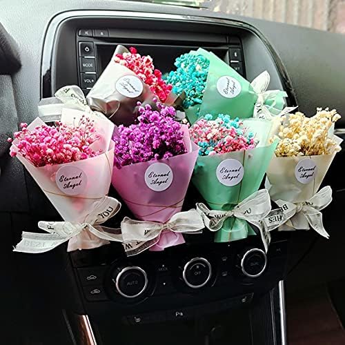 Dried Flower Gypsophila Car Aromatherapy Clip - Black