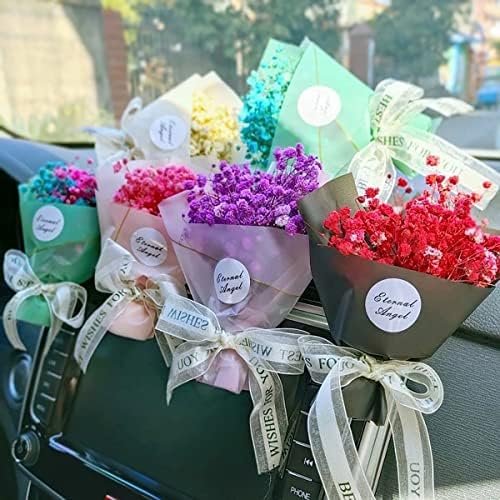 Dried Flower Gypsophila Car Aromatherapy Clip - Black