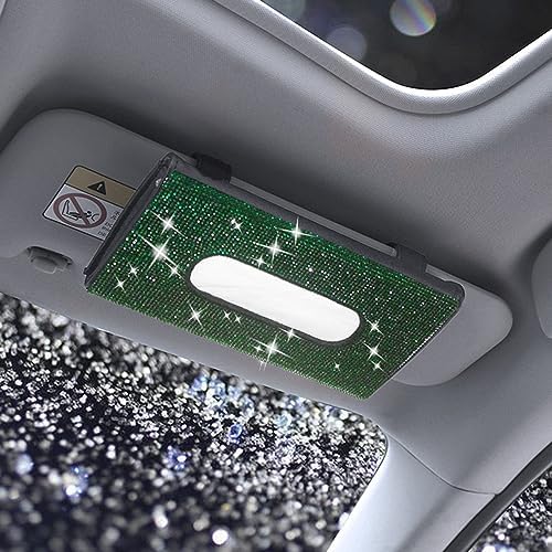 Bling Bling Rhinestone Diamond Car Visor Tissue Holder