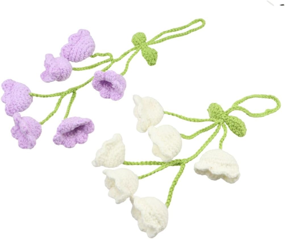 Bellflower Car Mirror Hanging Ornament Set