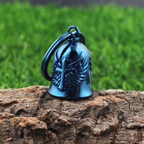 Motorcycle Cross Bell - Key Chain Biker Bells for Luck and Protection