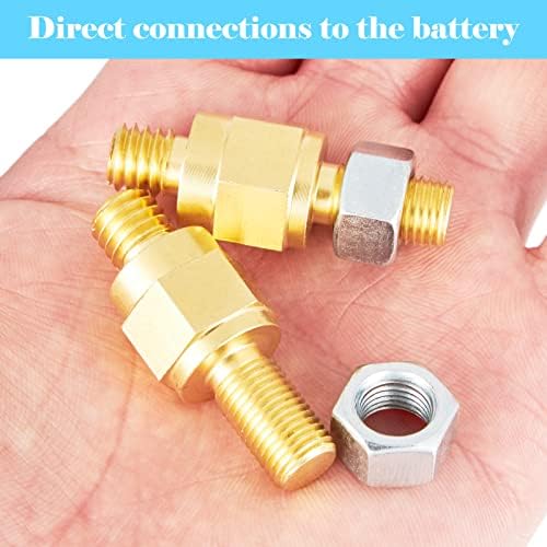 Long Stud Side Post Battery Terminal Bolt Pack of 4
