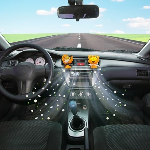 Square John Dried Flower Vent Clips For Car 2pcs Set