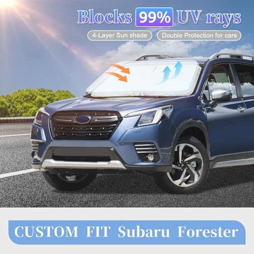 ZOIBV Windshield Sunshade for Subaru Forester 2019-2024