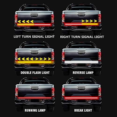 Goodream Tailgate Light Bar 504 LEDs 60 Inches 12V Waterproof LED Strip