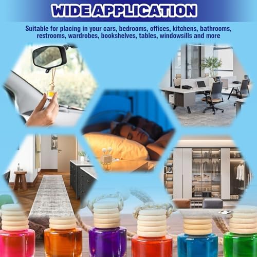 21 Pcs 8ml Clear Car Air Freshener Set