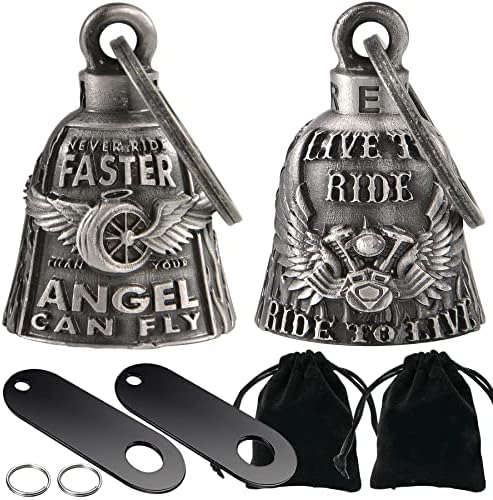 Dream Apparel 2 Pack Motorcycle Bells with Hangers 1