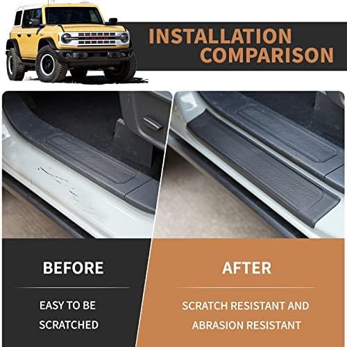 LitMiRaCle Door Sill Guard 4 PCS Ford Bronco 2023 Set