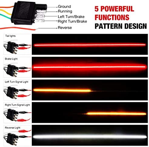 Goodream Tailgate Light Bar 504 LEDs 60 Inches 12V Waterproof LED Strip