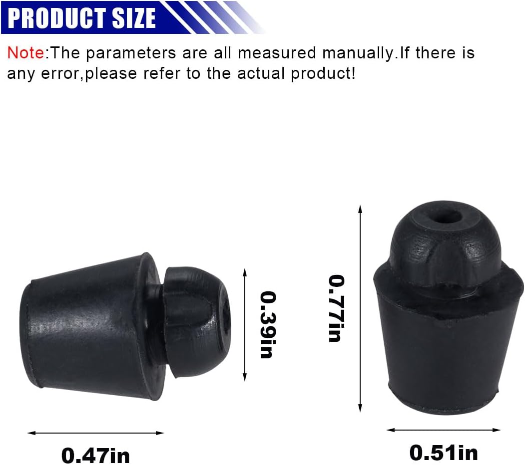KITUREK Car Door Bumper Shock Absorbers 5PCS