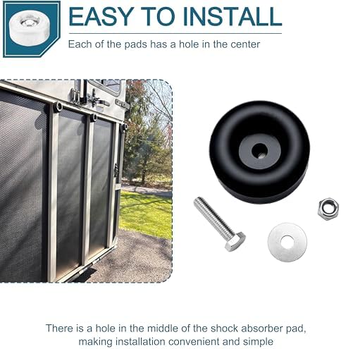 Round Rubber Trailer Bumpers 25 Inches 4 Pack with Hardware