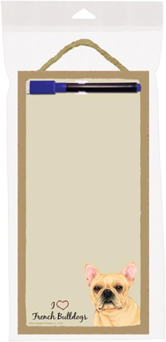 French Bulldog Dry Erase Memo Board 10x5 I Love French Bulldogs