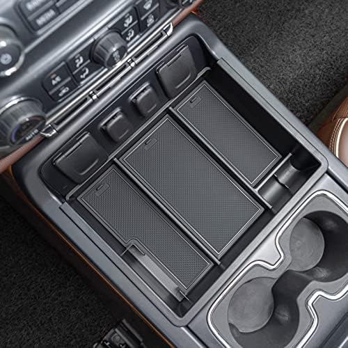 JKCOVER Center Console Organizer for Chevy Silverado GMC Sierra 2014-2018