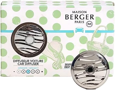 MAISON BERGER Refillable Car Air Freshener Vent Clip Diffuser Set 1