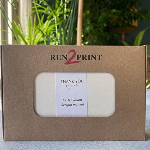 RUN2PRINT 36 Pack Thank You Cards With Envelopes and Foiled Stickers
