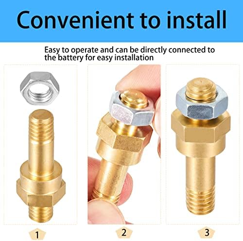 Long Stud Side Post Battery Terminal Bolt Pack of 4