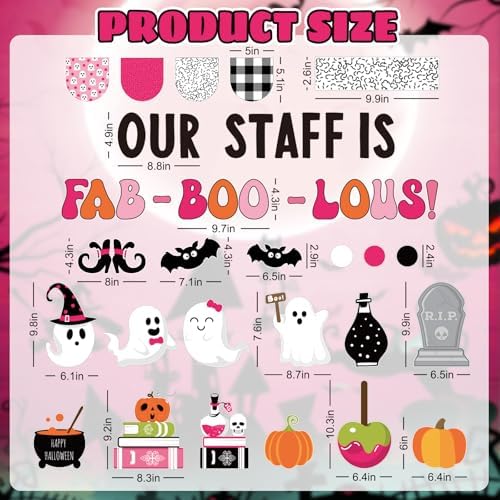 97Pcs Halloween Ghost Bulletin Board Decoration Set