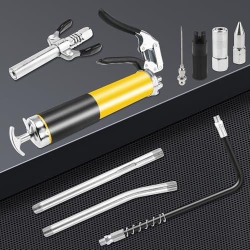 Haojili Grease Gun Kit 8000 PSI Heavy Duty Pistol Grip