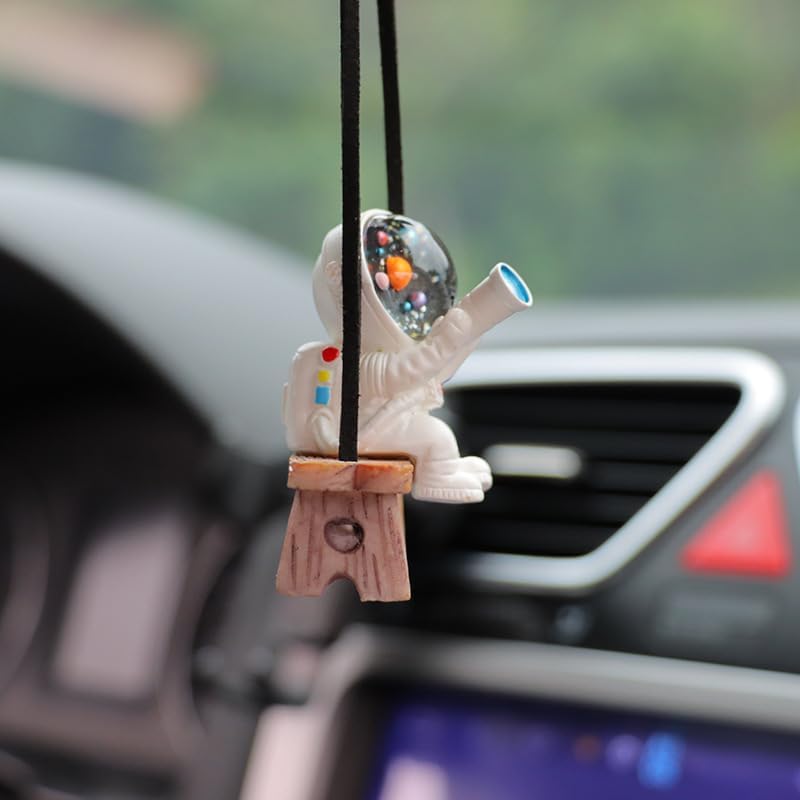 Cute Swinging Astronaut Car Hanging Ornament for Men and Women