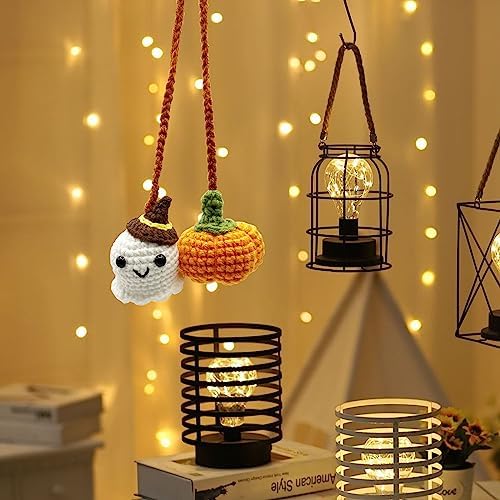 Crochet Car Mirror Halloween Accessories for Women and Teen