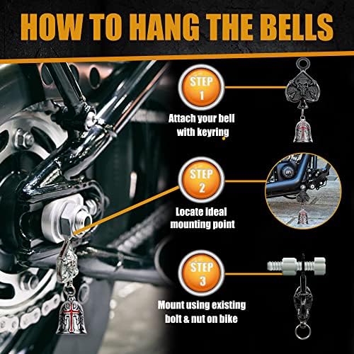 Candrame Motorcycle Bell Hanger with Split Rings