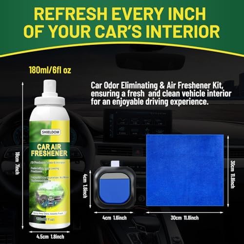 SHIELDOM Car Odor Eliminator Spray 6oz
