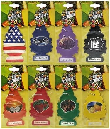Natural Scented Tea Paper Car Air Freshener 8PCS