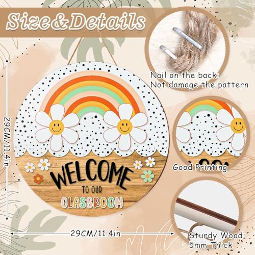 Boho Welcome Sign for Classroom Door Decor 114in
