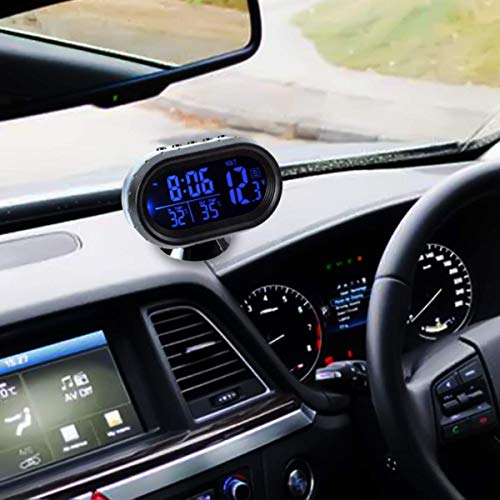 MASO Car Thermometer Digital Clock with 2 Backlights