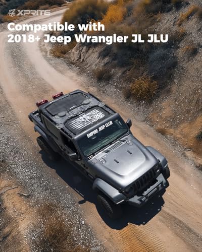 Xprite Adventure Sunshade for Jeep Wrangler JL 4 Door