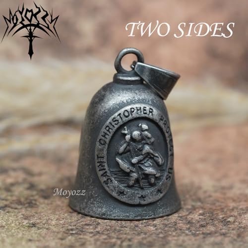 Saint ST Christopher Motorcycle Bell with Hanger for Bikers