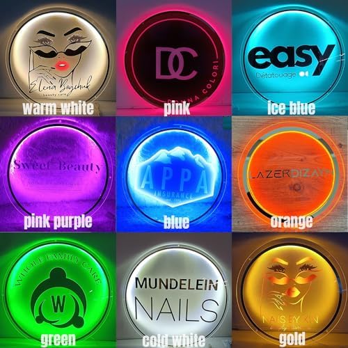 Custom Neon Logo Sign LED Backlit Acrylic Metal Business Sign