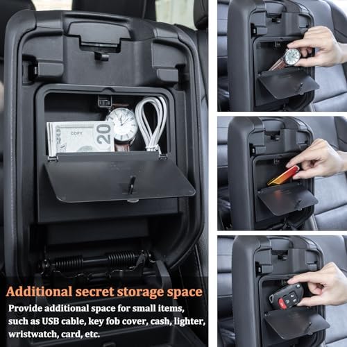 JKCOVER Center Console Hidden Storage Box