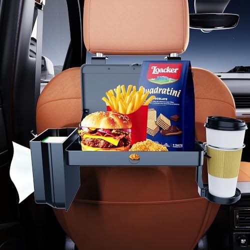 3-in-1 Car Headrest Backseat Organizer with Cup Holders and Hooks