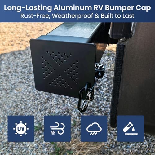 Safoner Aluminum RV Bumper End Cap - 2 Pack