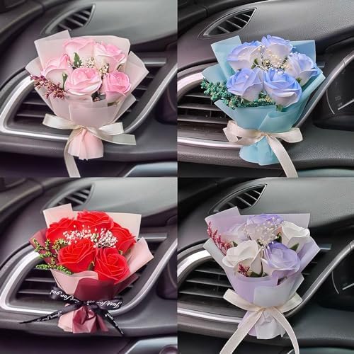 Car Flower Bouquet Air Freshener Vent Clip 1
