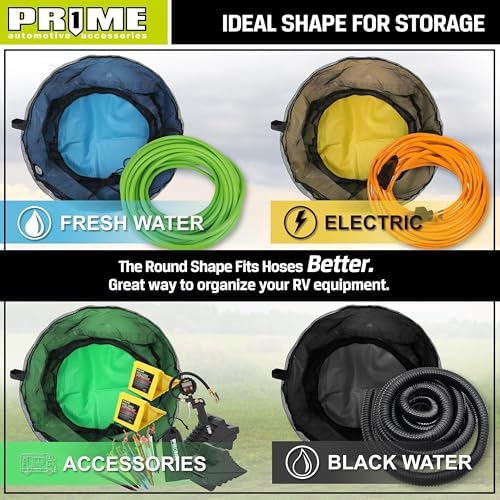 Prime 1 4 Pack Waterproof RV Hose Bags Storage Organizer